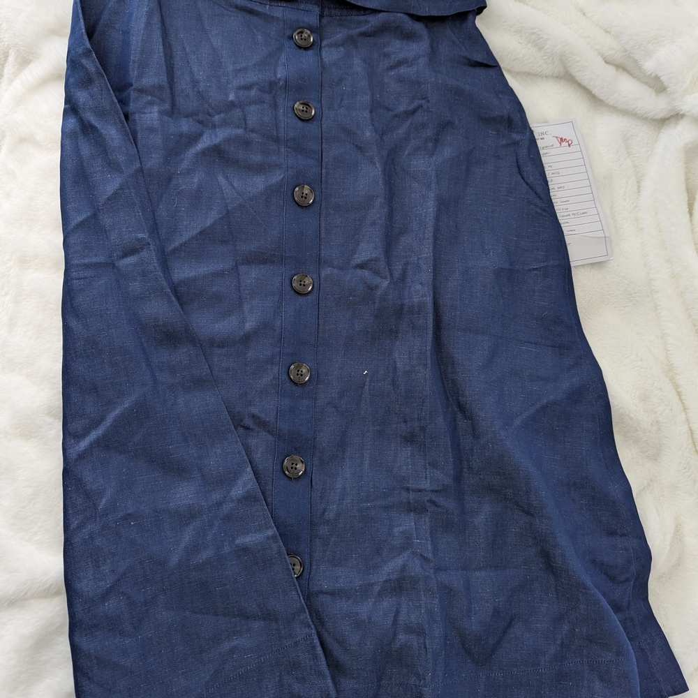 Ann Taylor Blue A-Line Skirt